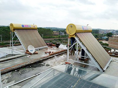 太空能熱水器安裝實例