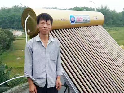 太空能熱水器安裝實例